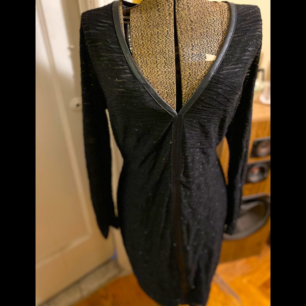 Black Semi Sheer Dress